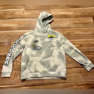 Abercrombie Kids Gray Tie-Dye Hoodie